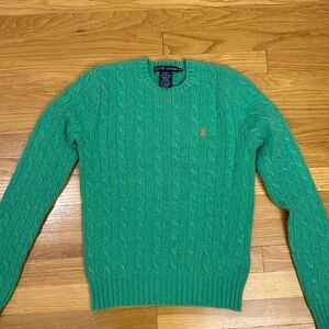 Ralph Lauren wool/cashmere cable knit sweater. Excellent condition